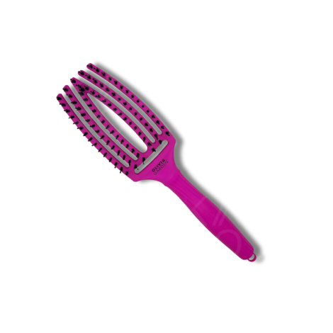 OLIVIA GARDEN FINGERBRUSH COMBO szczotka z włosiem dzika M | Neon Purple