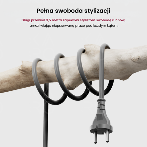 COSHARE HD10EP PROFESSIONAL profesjonalna suszarka do włosów 1800W czarna - 8