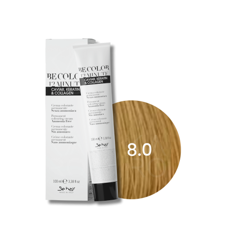 BE HAIR BE COLOR 12 MINUTE trwała farba do włosów 100 ml | 8.0