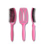 OLIVIA GARDEN FINGERBRUSH COMBO szczotka z włosiem dzika M | Granita Pink - 4