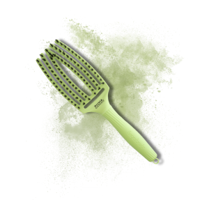 OLIVIA GARDEN FINGERBRUSH COMBO szczotka z włosiem dzika M | Green Pistachio - image 2