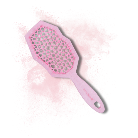 BLACKOMB ECO Ekologiczna szczotka do włosów masująca spiralna | Różowa - 2