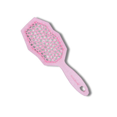 BLACKOMB ECO Ekologiczna szczotka do włosów masująca spiralna | Różowa