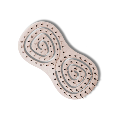 BLACKOMB ECO Ekologiczna kompaktowa szczotka do włosów ze słomy beżowa