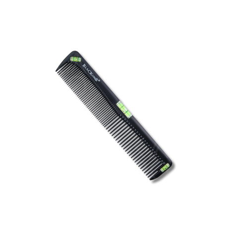 BLACKOMB karbonowy grzebień barberski DG040 do strzyżenia z poziomicami