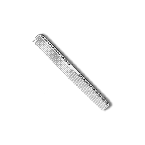 DK-COMB grzebień fryzjerski metalowy do strzyżenia długi | Srebrny
