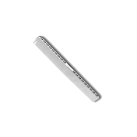 DK-COMB grzebień fryzjerski metalowy do strzyżenia krótki | Srebrny