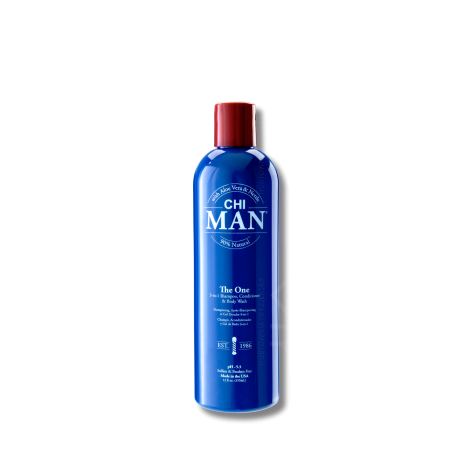 CHI MAN The One 3w1 szampon do włosów, odżywka i żel pod prysznic 355 ml