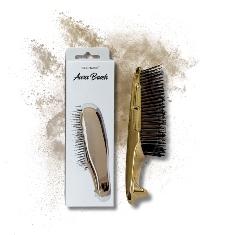 BLACKOMB AURA BRUSH szczotka trychologiczna do włosów i masażu | Złota - 2