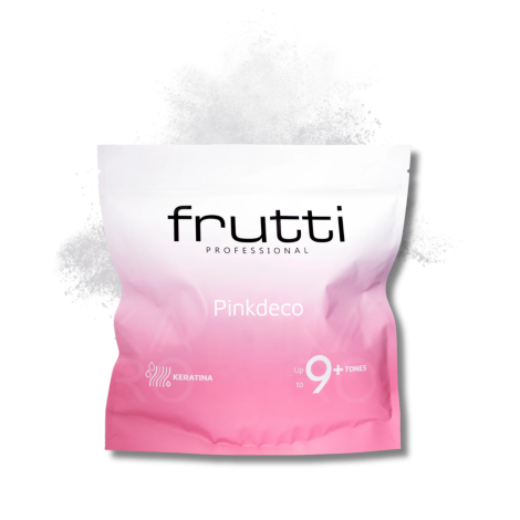 FRUTTI PROFESSIONAL PINKDECO różowy rozjaśniacz z keratyną do 9 tonów 500 g - 2