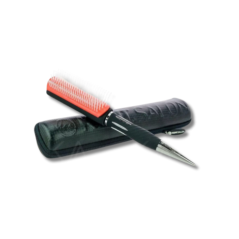 KENT SALON KS09 7-rzędowa szczotka do włosów ze szpikulcem + etui