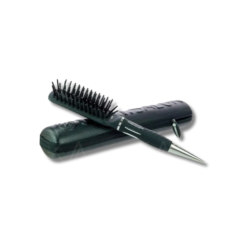 KENT SALON KS08 płaska szczotka wiosłowa do włosów ze szpikulcem + etui