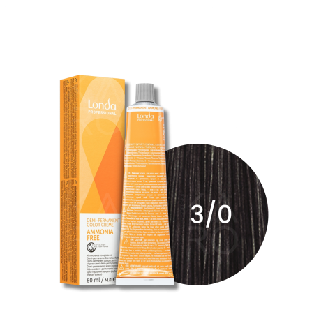 LONDA PROFESSIONAL AMMONIA FREE półtrwała farba do włosów 60 ml | 3/0