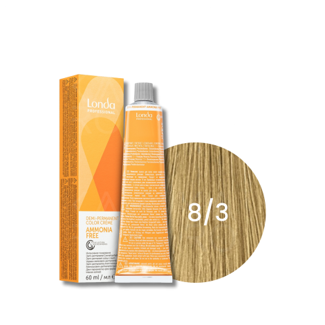 LONDA PROFESSIONAL AMMONIA FREE półtrwała farba do włosów 60 ml | 8/3