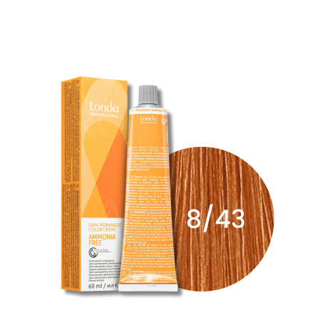 LONDA PROFESSIONAL AMMONIA FREE półtrwała farba do włosów 60 ml | 8/43