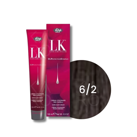 LISAP LK OPC trwała farba do włosów z olejkami 100 ml | 6/2