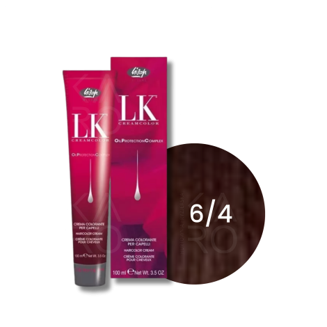 LISAP LK OPC trwała farba do włosów z olejkami 100 ml | 6/4
