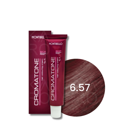MONTIBELLO CROMATONE profesjonalna trwała farba do włosów 60 ml | 6.57