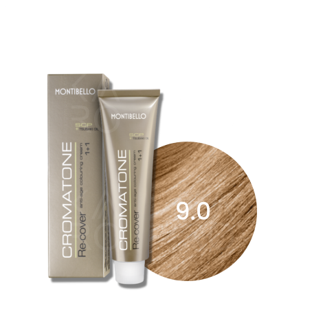 MONTIBELLO CROMATONE RECOVER farba do włosów siwych 60 ml | 9.0