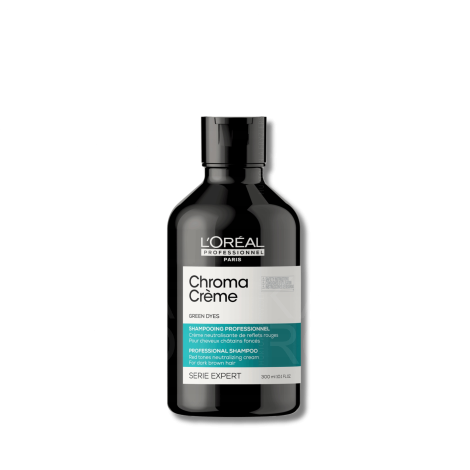 L'OREAL CHROMA CREME Green szampon neutralizujący czerwone tony 300 ml
