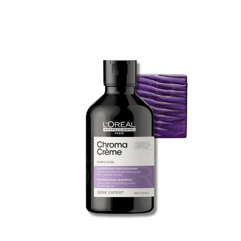 L'OREAL CHROMA CREME Purple szampon neutralizujący żółte tony 300 ml - 2