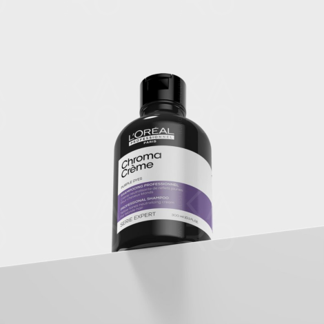 L'OREAL CHROMA CREME Purple szampon neutralizujący żółte tony 300 ml - 4