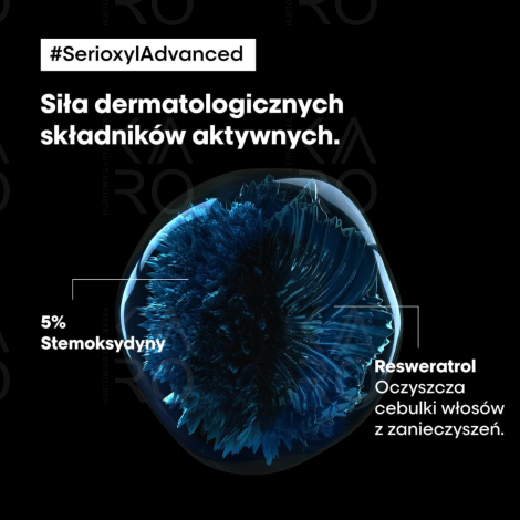L'OREAL SERIOXYL ADVANCED zagęszczające serum do włosów cienkich 90 ml - 4
