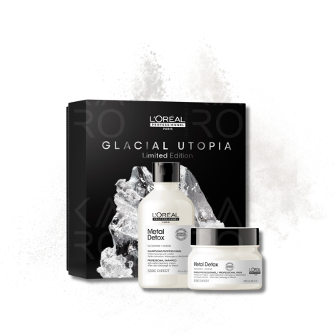 L'OREAL METAL DETOX Glacial Utopia zestaw ochronny szampon + maska - 2