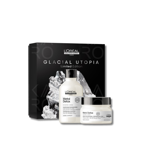 L'OREAL METAL DETOX Glacial Utopia zestaw ochronny szampon + maska