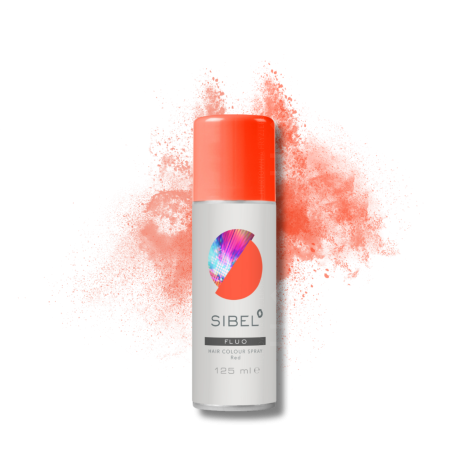 SIBEL HAIR COLOUR SPRAY Fluo lakier fluorescencyjny 125 ml | Czerwony - 2
