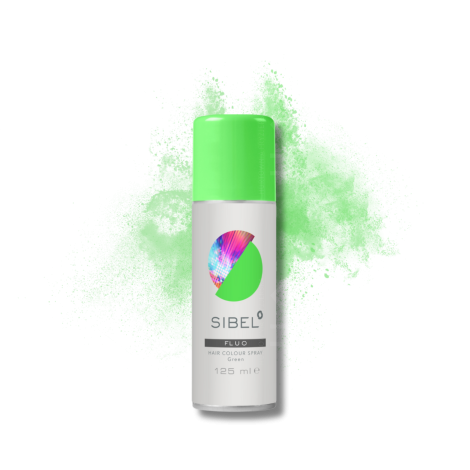SIBEL HAIR COLOUR SPRAY Fluo lakier fluorescencyjny 125 ml | Zielony - 2