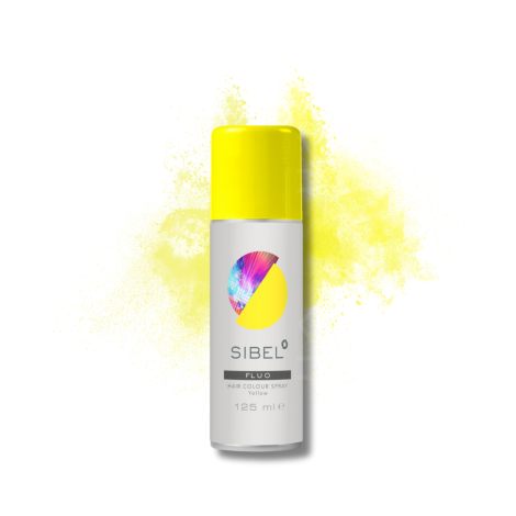 SIBEL HAIR COLOUR SPRAY Fluo lakier fluorescencyjny 125 ml | Żółty - 2