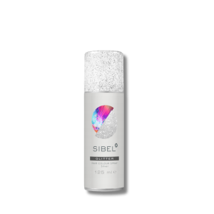 SIBEL HAIR COLOUR SPRAY Glitter lakier z brokatem 125 ml | Srebrny