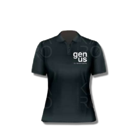 GENUS AKCESORIA polo koszulka damska czarna
