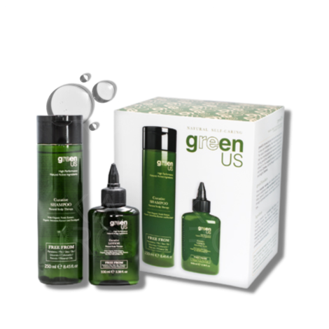 GENUS GREENUS CURATIVE zestaw naturalnej kuracji skalpu szampon + lotion - 2