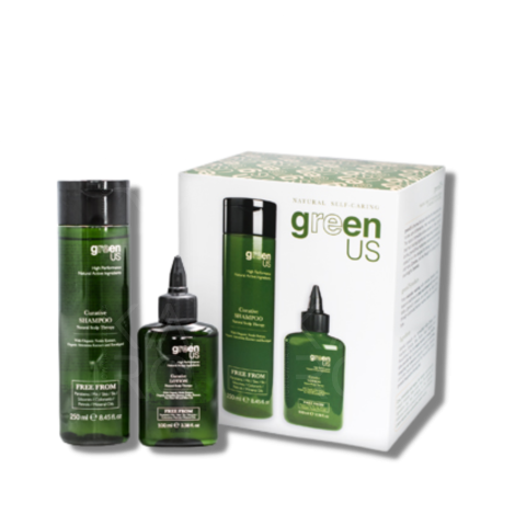 GENUS GREENUS CURATIVE zestaw naturalnej kuracji skalpu szampon + lotion