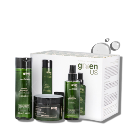 GENUS GREENUS ESSENTIAL wzmacniający zestaw szampon + odżwka + serum - 2