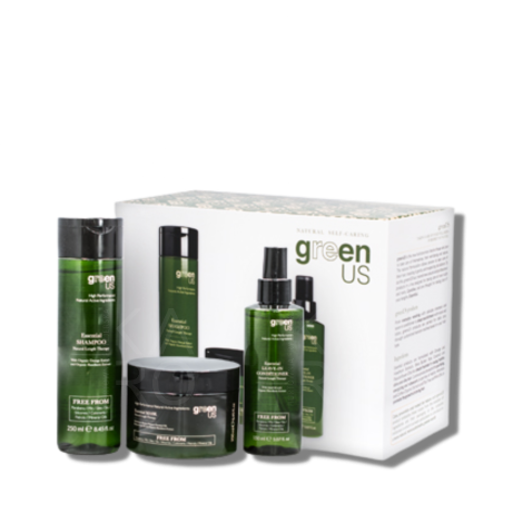 GENUS GREENUS ESSENTIAL wzmacniający zestaw szampon + odżwka + serum