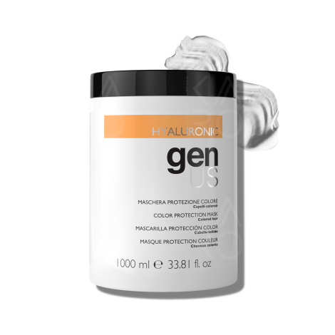 GENUS HYALURONIC wygładzająca maska do włosów farbowanych 1000 ml - 2