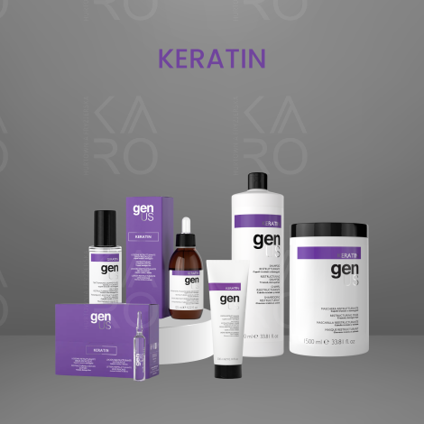 GENUS KERATIN Anti-Frizz regenerujący krem do włosów uszkodzonych 300 ml - 5