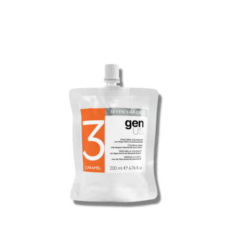 GENUS SEVEN SHADES maska koloryzująca z wodą organiczną 200 ml | Carmel