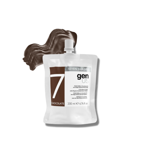 GENUS SEVEN SHADES maska koloryzująca z wodą organiczną 200 ml | Chocolate - 2
