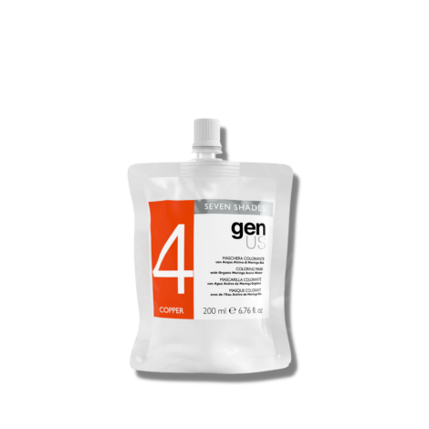 GENUS SEVEN SHADES maska koloryzująca z wodą organiczną 200 ml | Copper