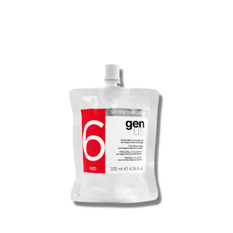 GENUS SEVEN SHADES maska koloryzująca z wodą organiczną 200 ml | Red