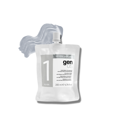GENUS SEVEN SHADES maska koloryzująca z wodą organiczną 200 ml | Silver - 2