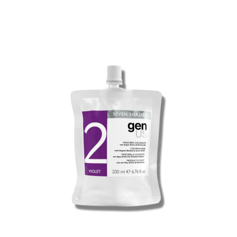 GENUS SEVEN SHADES maska koloryzująca z wodą organiczną 200 ml | Violet