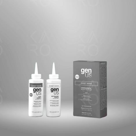 GENUS SWEET WAVE zestaw do trwałej ondulacji lotion A 100 ml + B 120 ml - 3