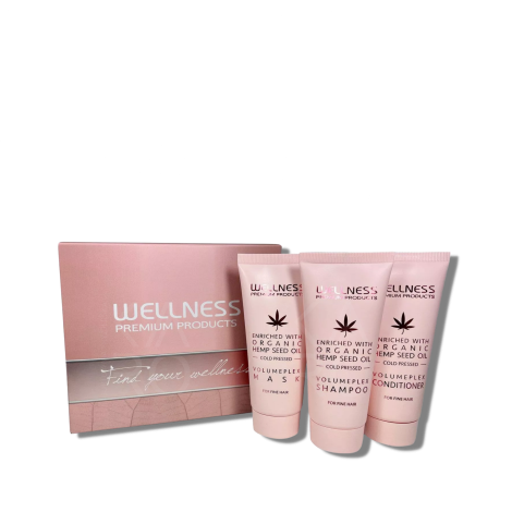 WELLNESS PREMIUM VOLUMEPLEX mini zestaw nawilżający do włosów 3 x 50 ml