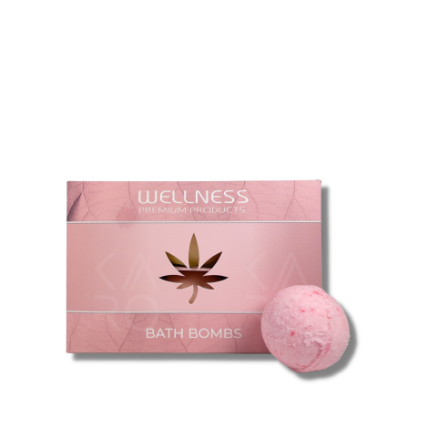 WELLNESS PREMIUM zestaw kul do kąpieli 6 szt. | Różowe