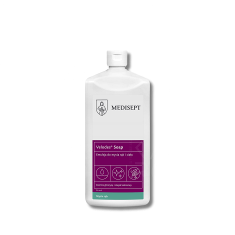 MEDISEPT VELODES Soap emulsja do mycia rąk i ciała 500 ml